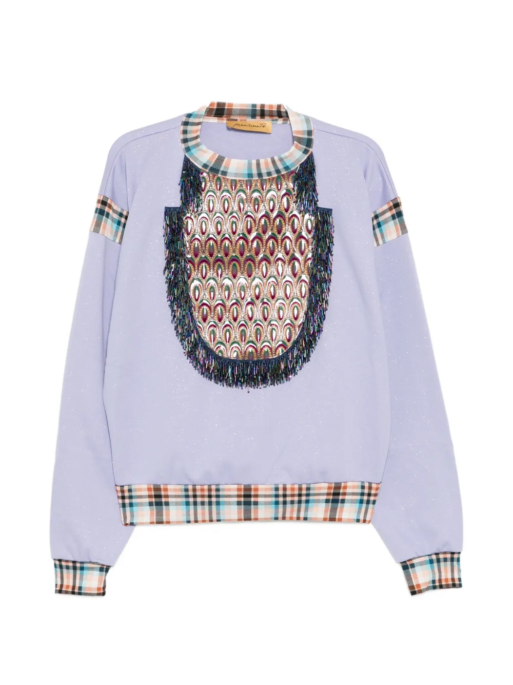 PENULTIMATE bead-embellished sweatshirt - Purple