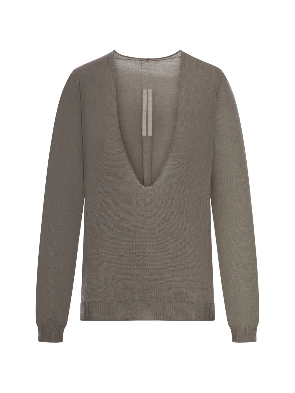 Rick Owens Temple Extreme V-neck sweater - Grigio