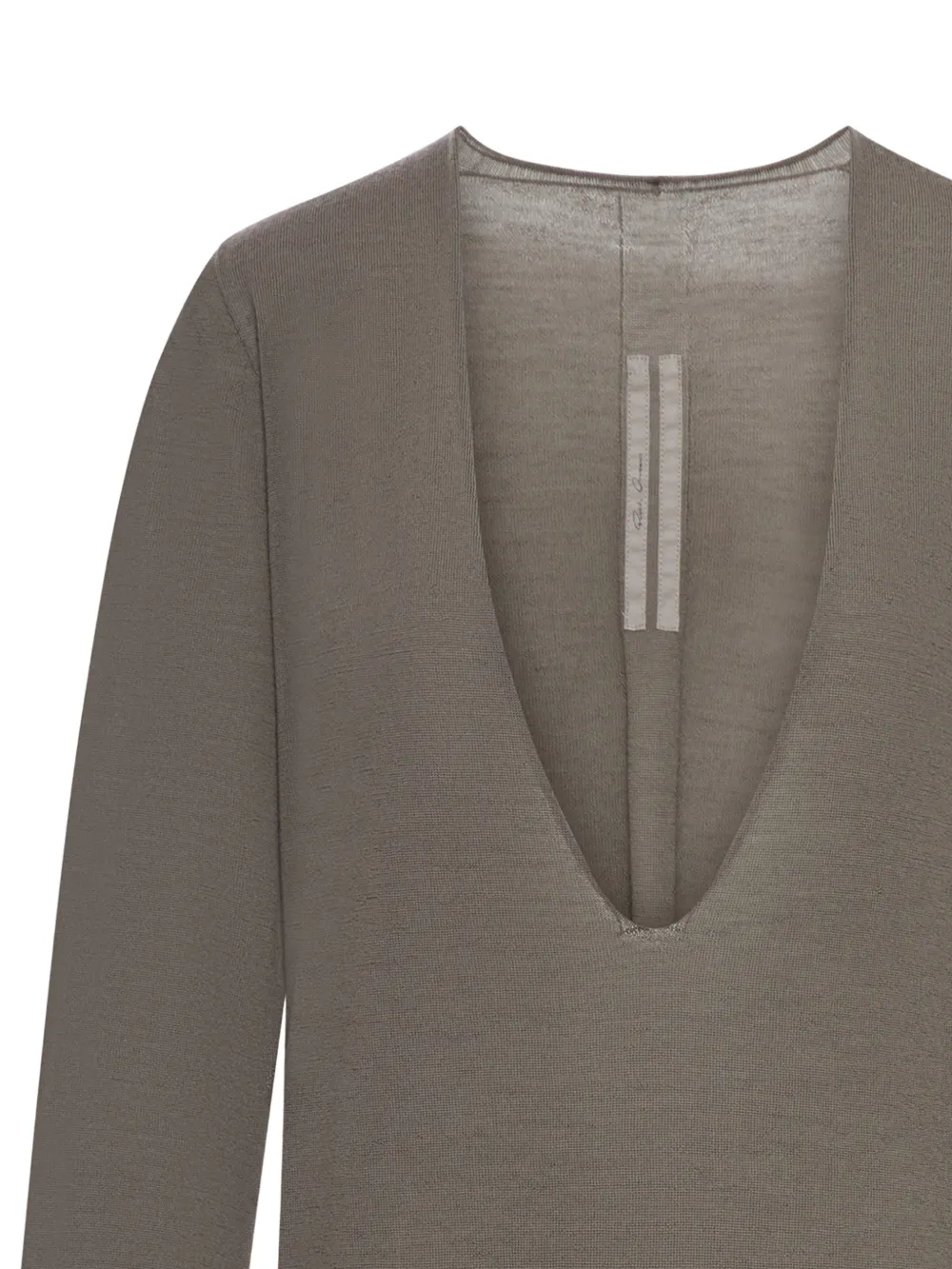 Rick Owens Temple Extreme trui met V-hals Grijs
