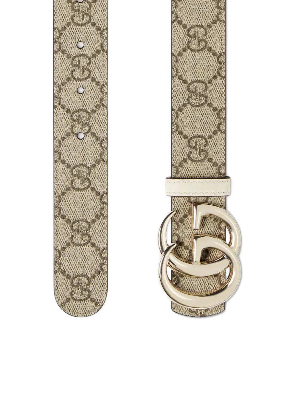  Gucci Gg Marmont Reversible Belt - Neutrals 