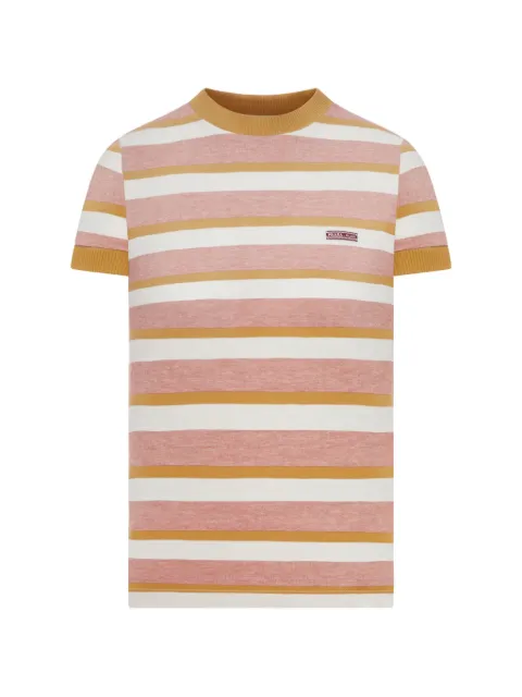 Prada striped ribbed-knit T-shirt