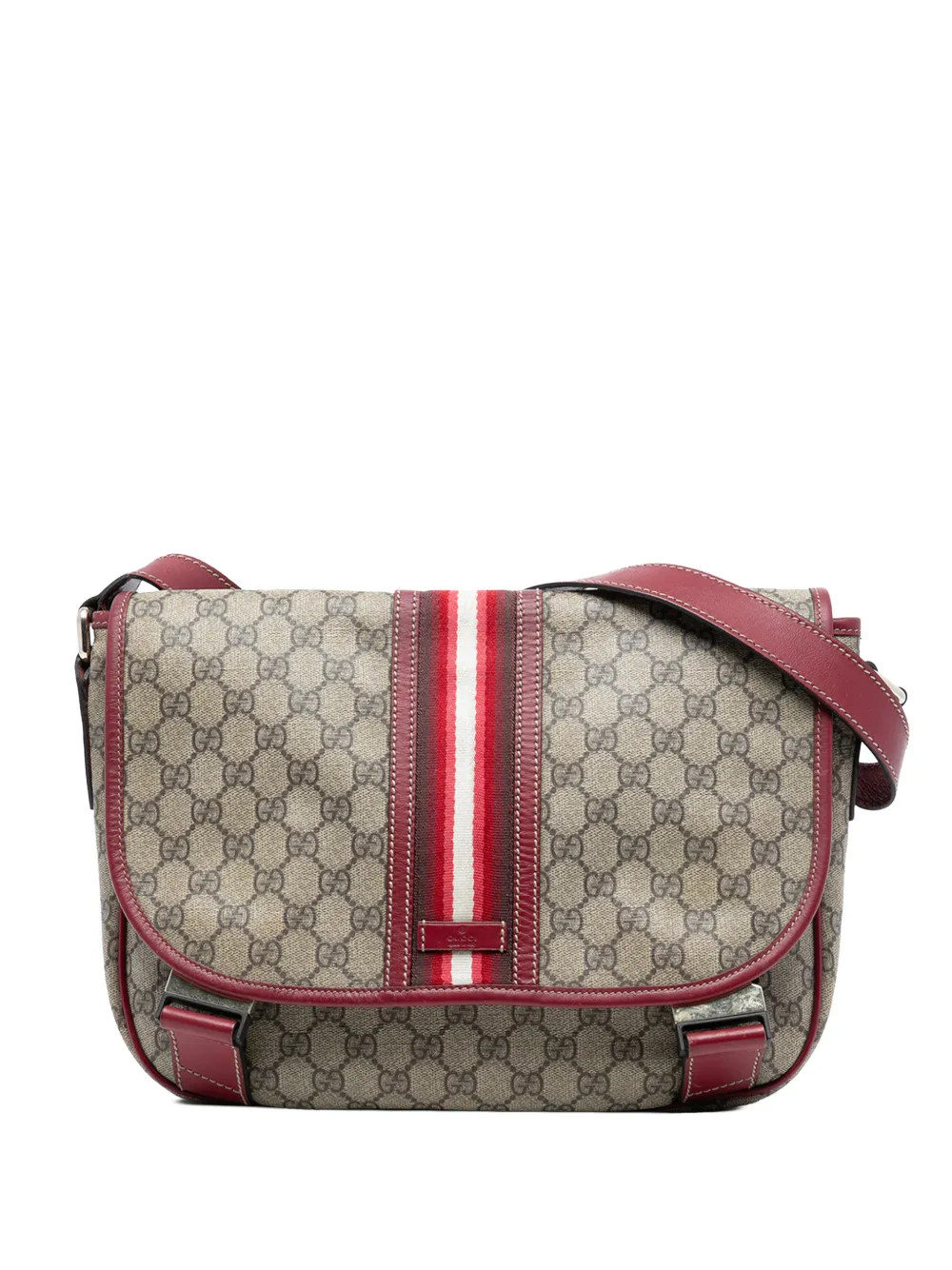 Gucci Pre-Owned 2016-2025 GG Supreme Web crossbody bag - Marrone