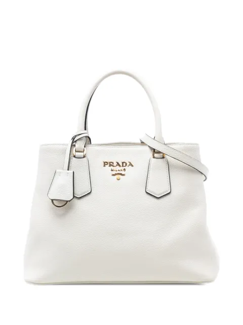 Prada Pre-Owned 2013-2025 Vitello Daino Open Convertible Tote satchel