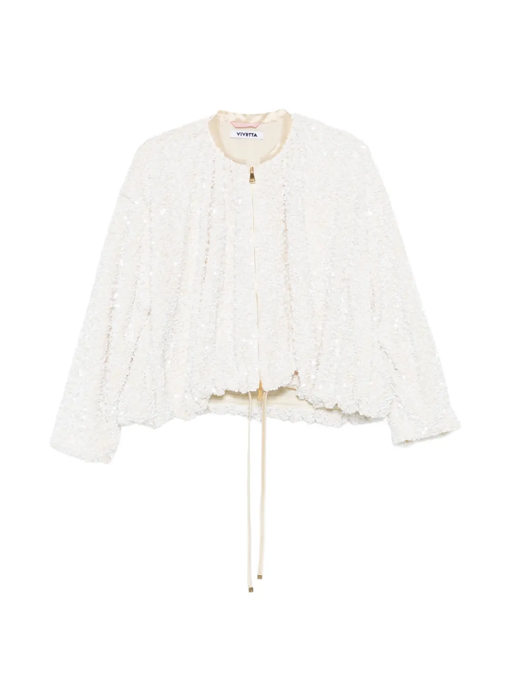 Vivetta sequin zip jacket - Bianco