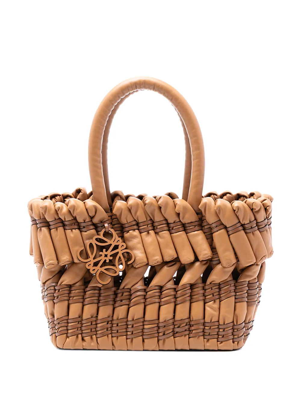 Loewe Pre-Owned 2022 Small Nappa Tubular Basket tote bag - Marrone