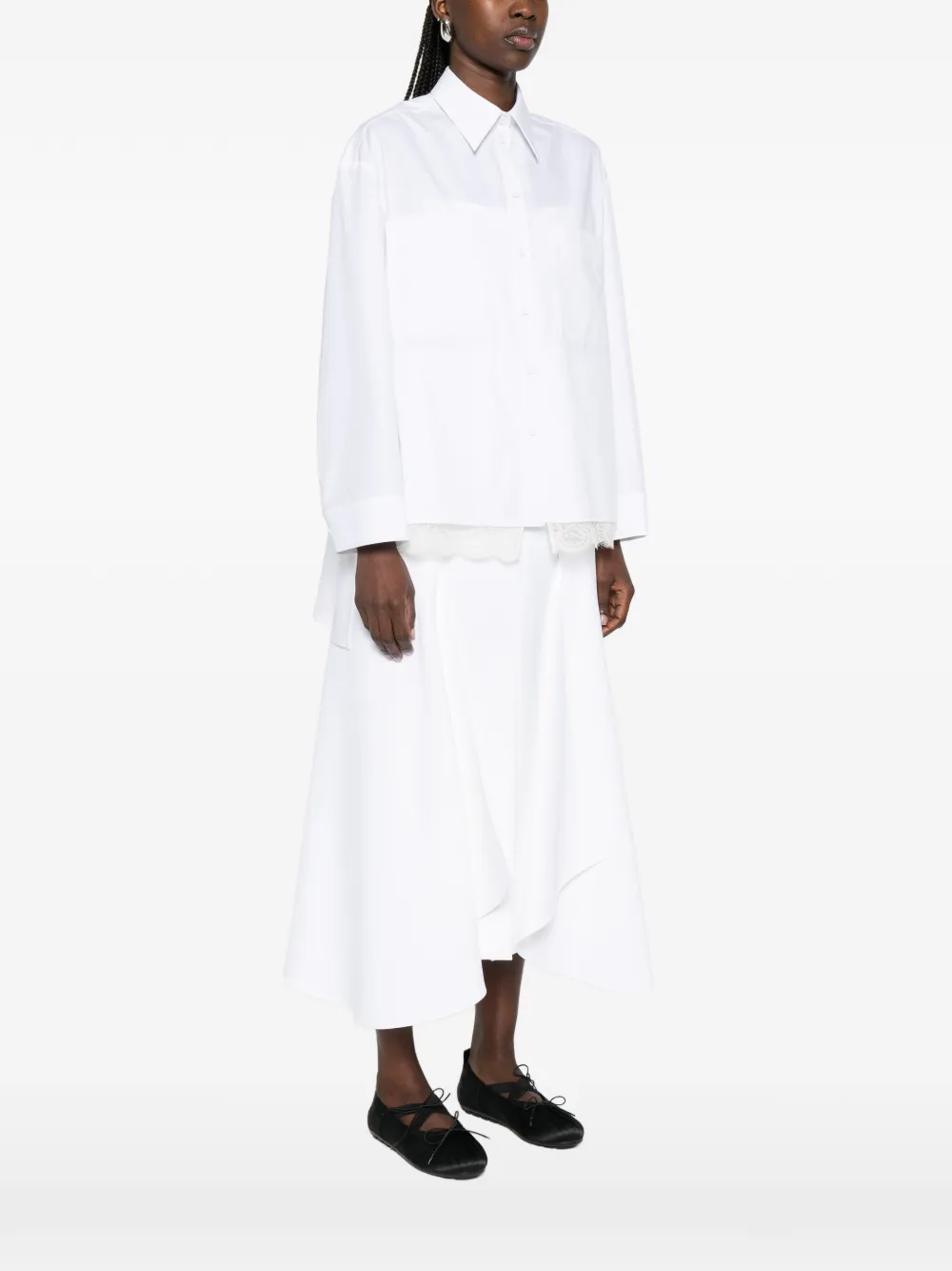  Vivetta Pocket Lace Shirt - White 