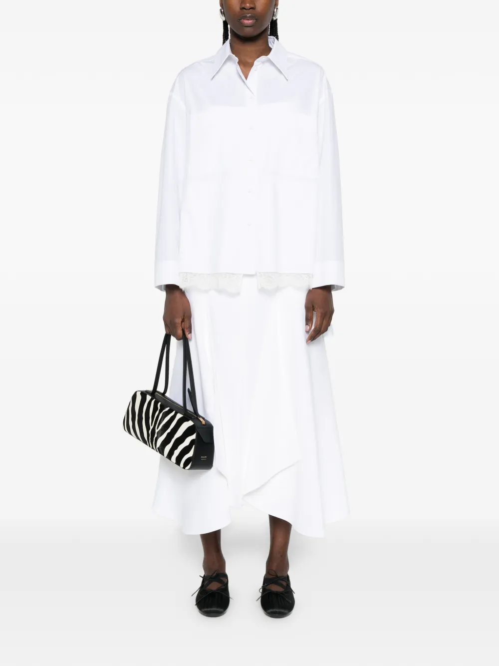  Vivetta Pocket Lace Shirt - White 