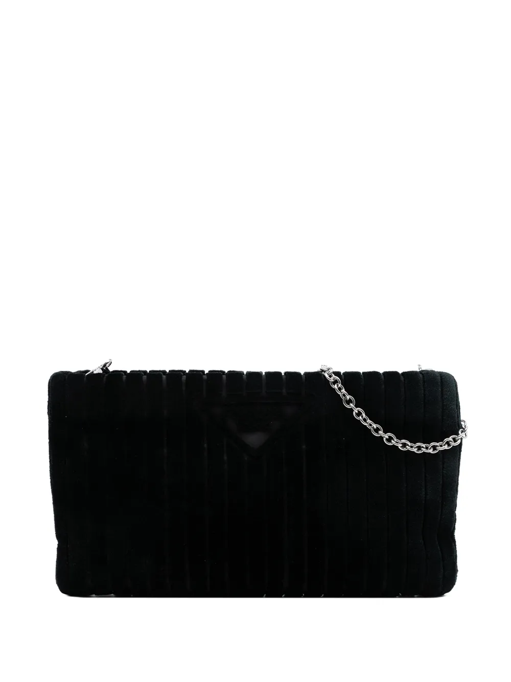 Prada Pre-Owned 2000-2025 Ricamo Velluto Pochette crossbody bag - Nero