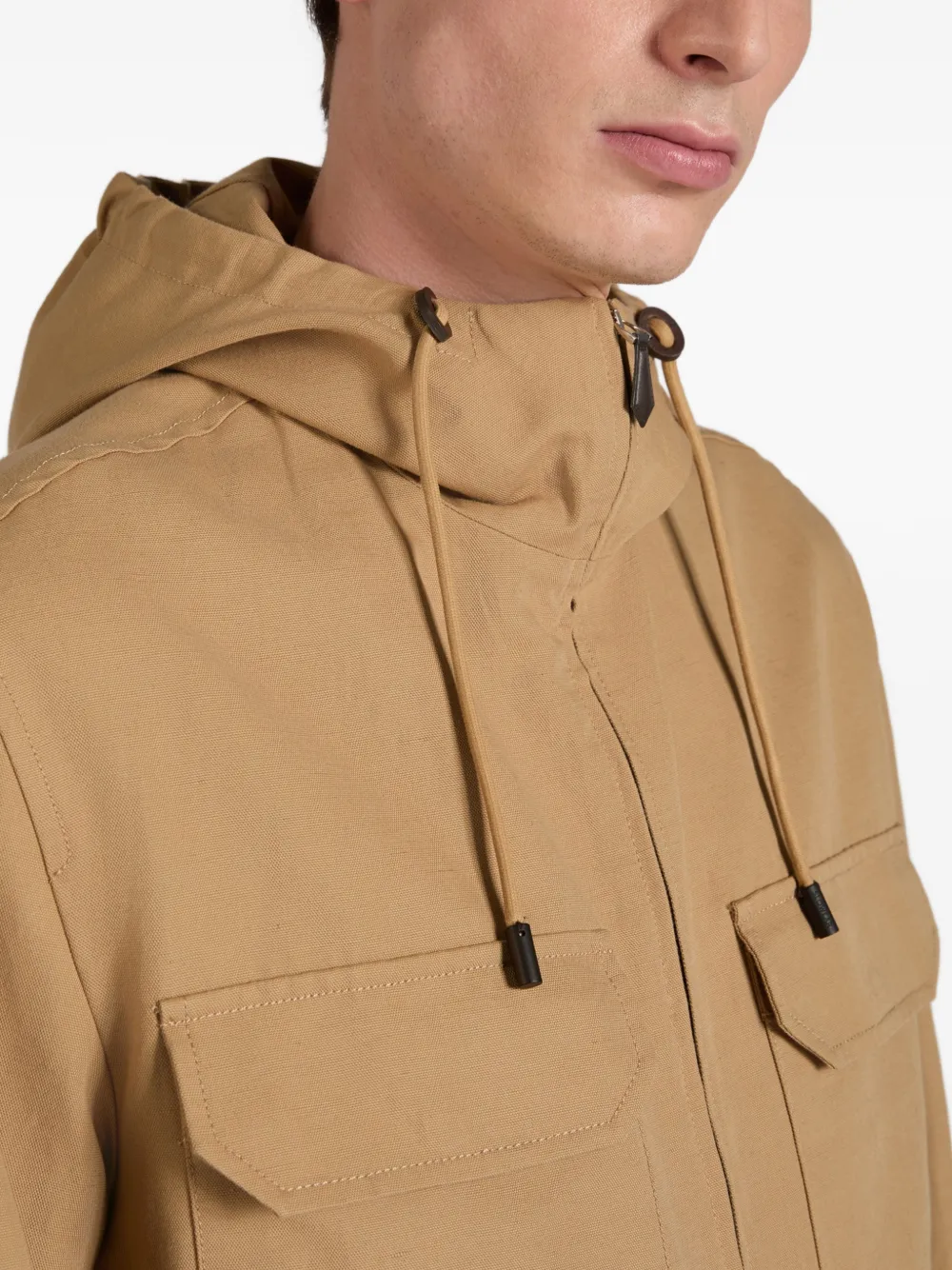 Montedoro Jack met capuchon en afwerking Beige