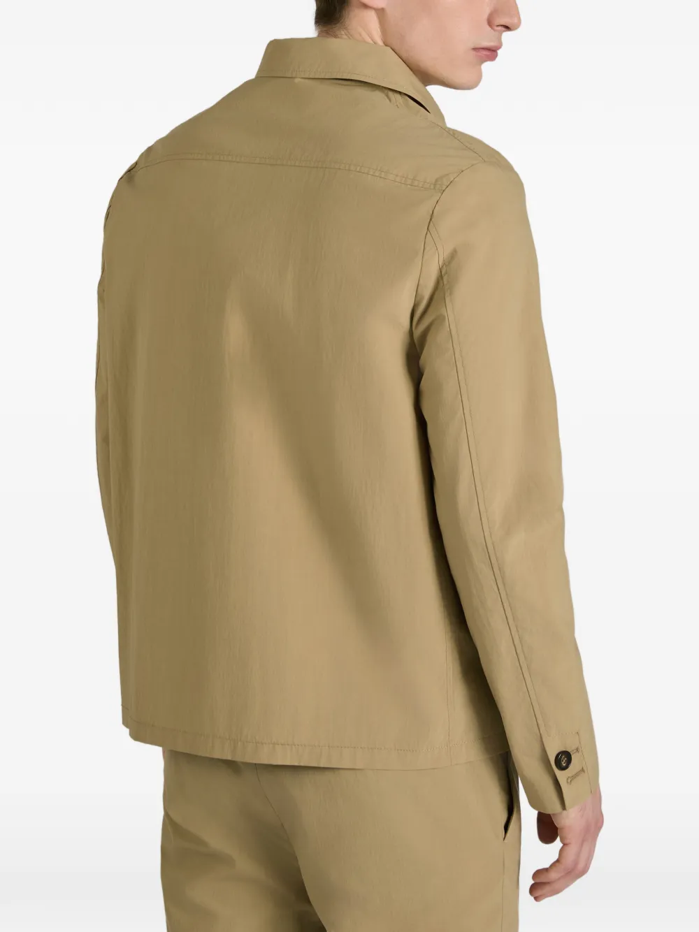 Incotex Teknotela jack met knopen Beige