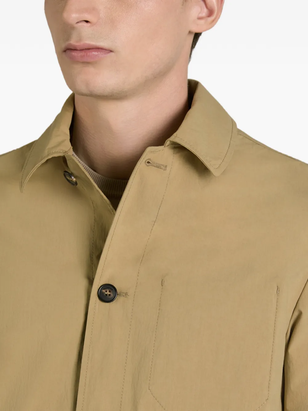 Incotex Teknotela jack met knopen Beige