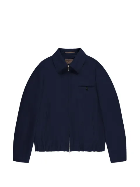 Montedoro collared zip bomber jacket