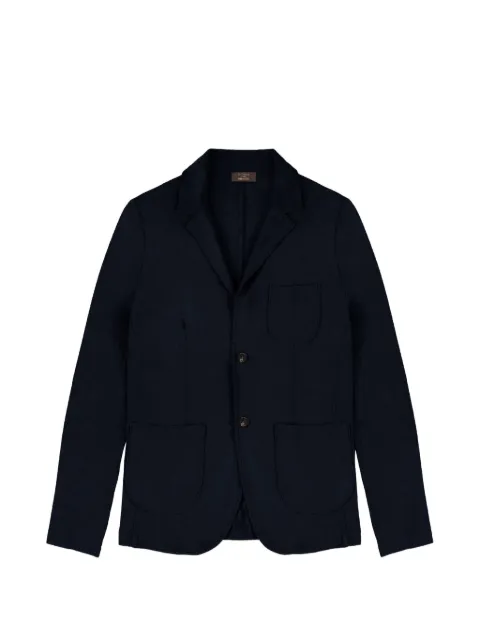 Zanone slim-fit patch-pocket blazer