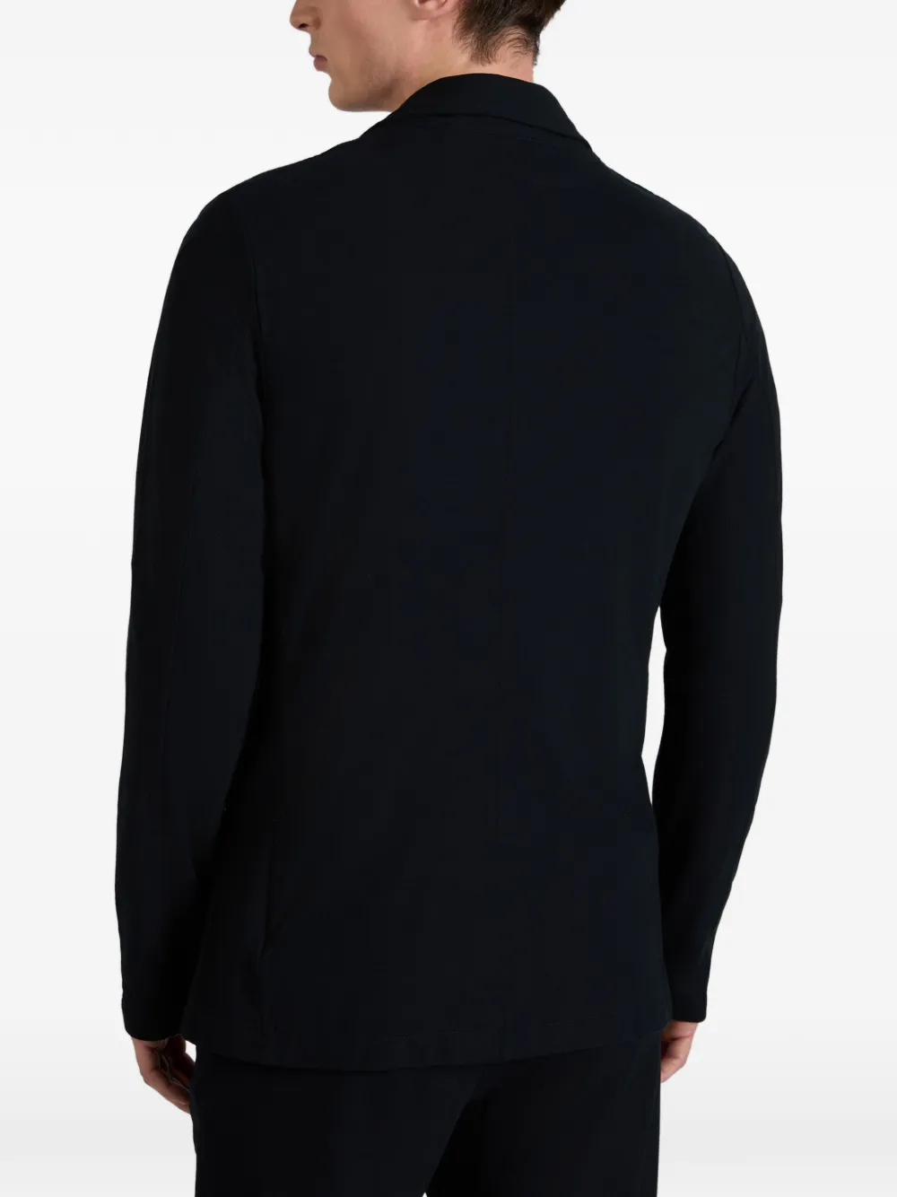 Zanone Getailleerde blazer met opgestikte zak Blauw