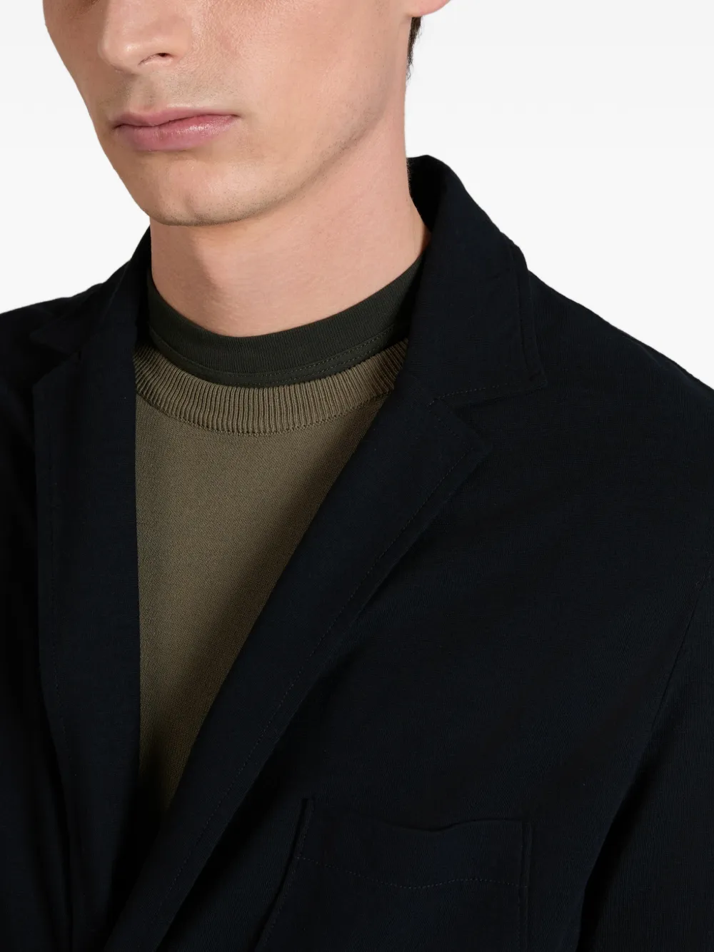 Zanone Getailleerde blazer met opgestikte zak Blauw