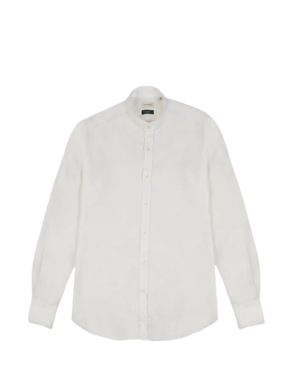 Glanshirt band-collar shirt - Bianco