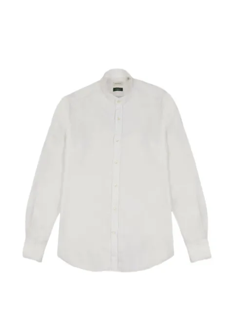 Glanshirt band-collar shirt