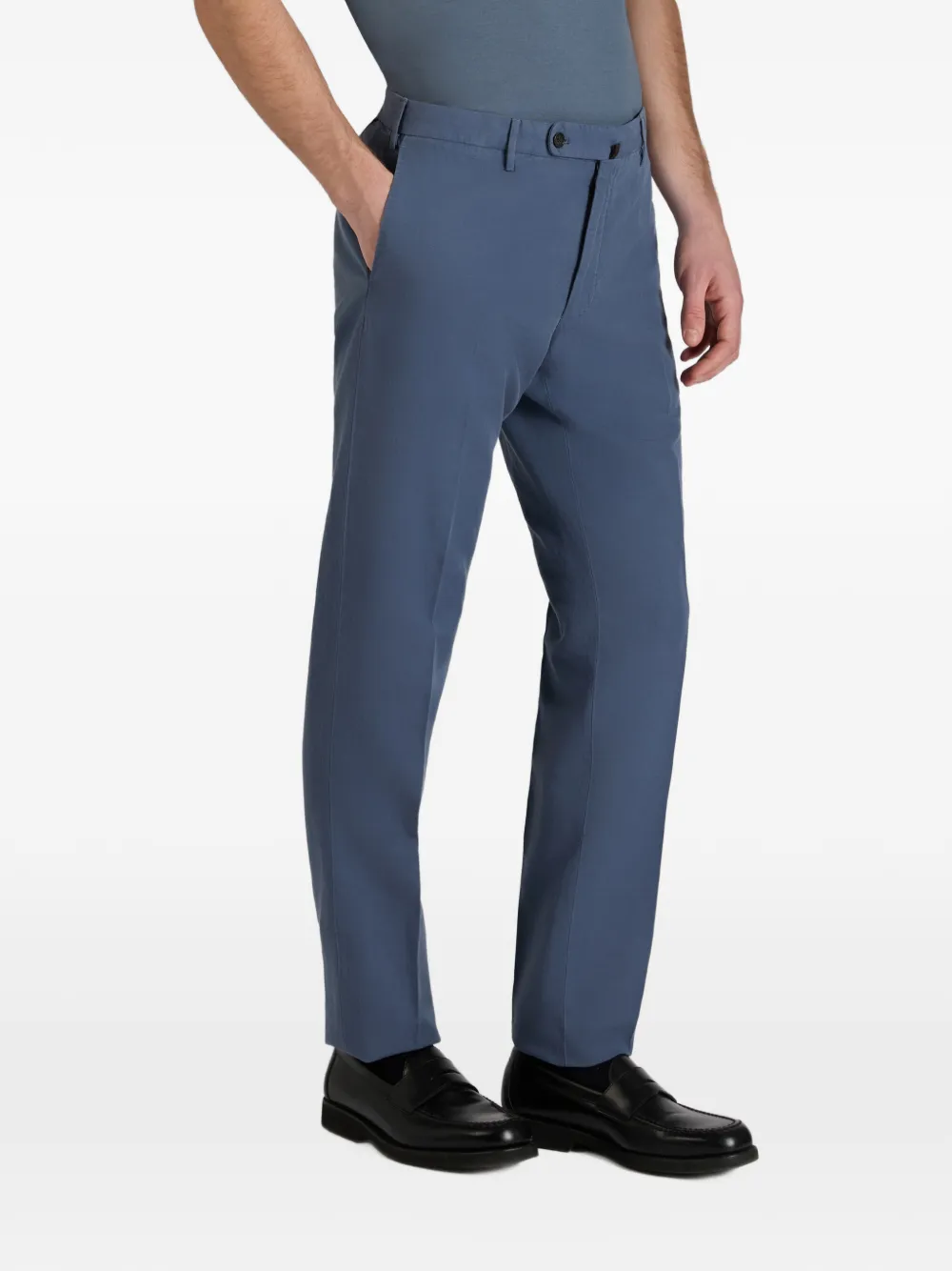 Incotex Chinolino regular-fit broek Blauw