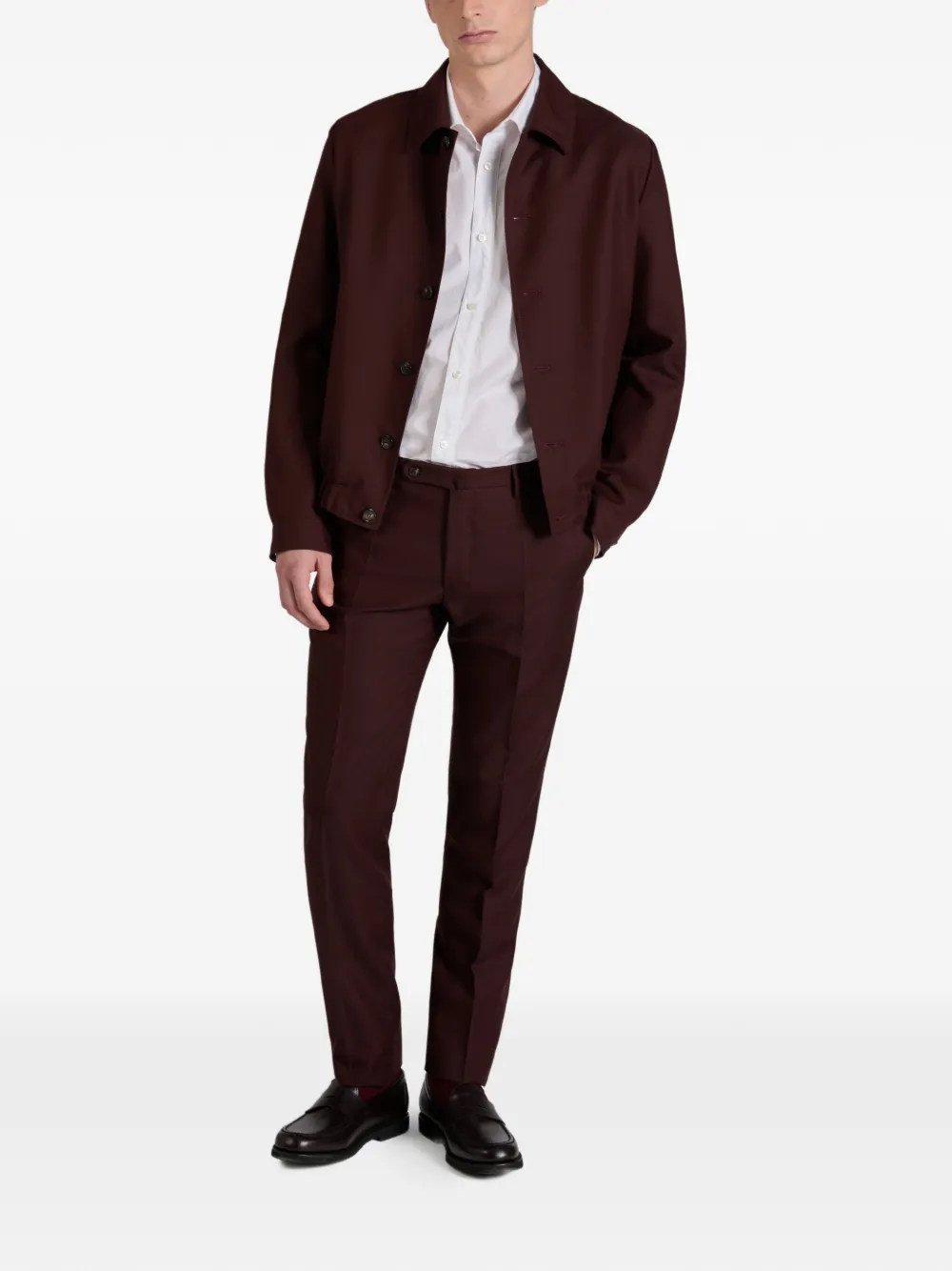  Incotex Twill Trousers - Red 