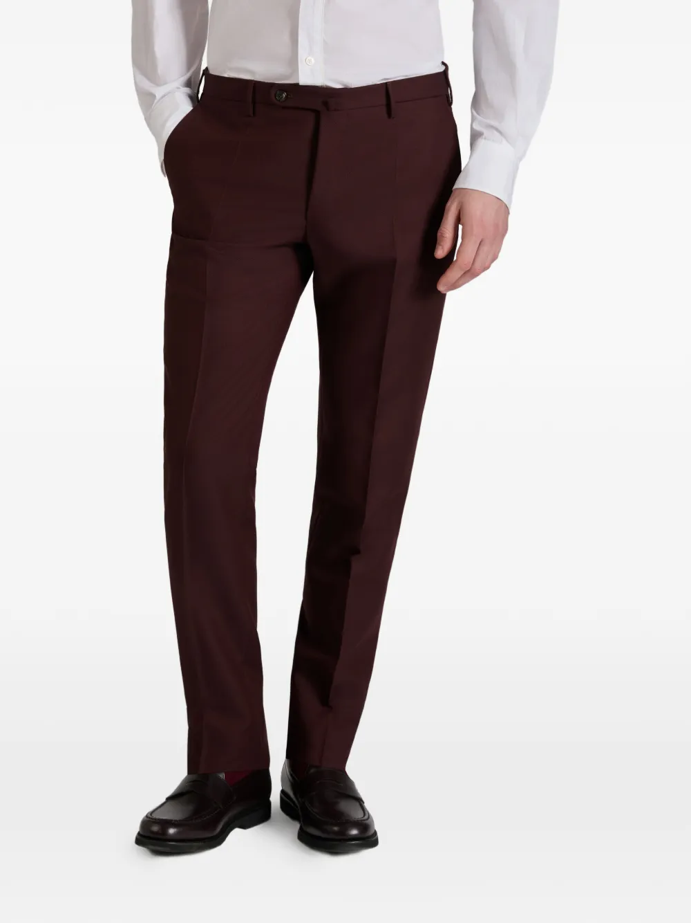  Incotex Twill Trousers - Red 