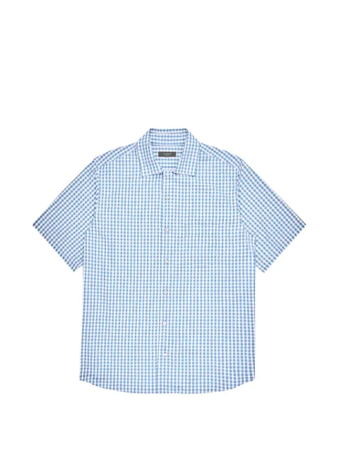 Glanshirt checked shirt