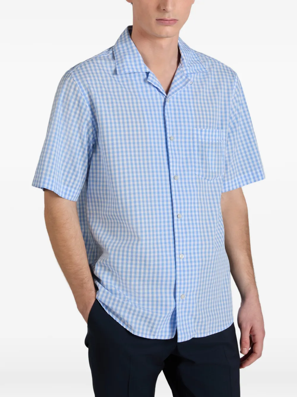 Glanshirt Checked Shirt - Blue 