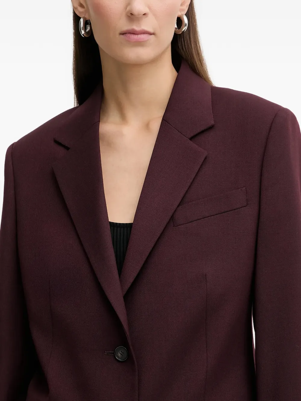 Filippa K Delilah blazer met enkele rij knopen Paars