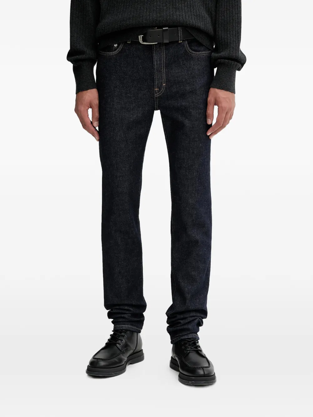 Filippa K logo-patch jeans - Blu