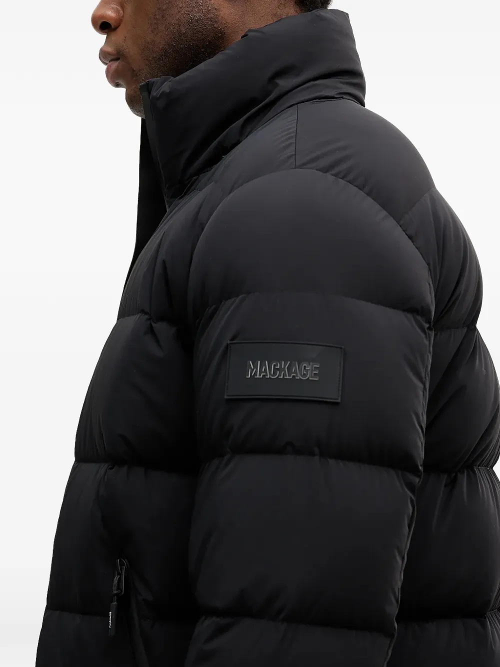 Mackage Gewatteerd ski-jack met capuchon Zwart