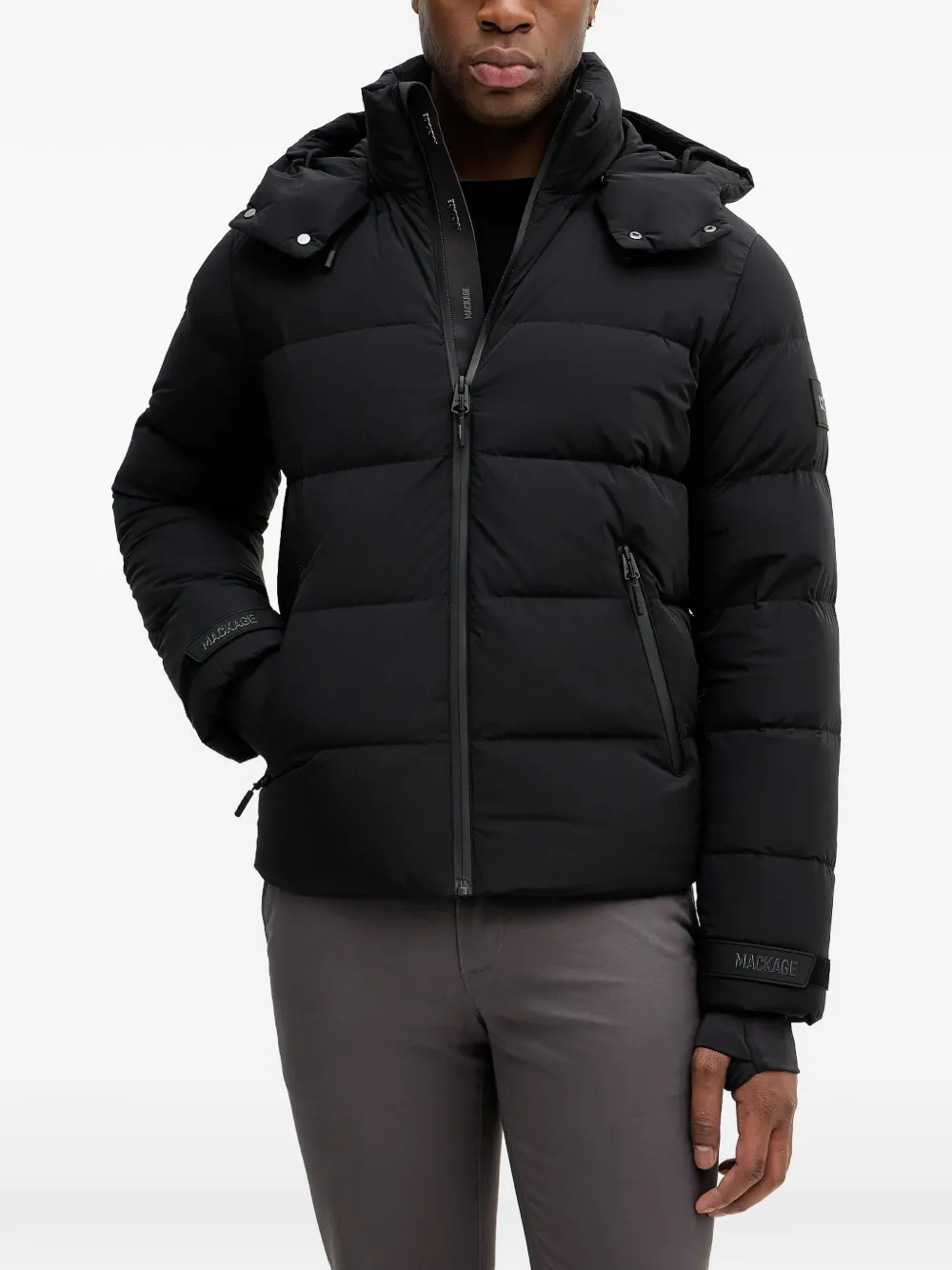 Mackage hooded padded ski jacket - Nero