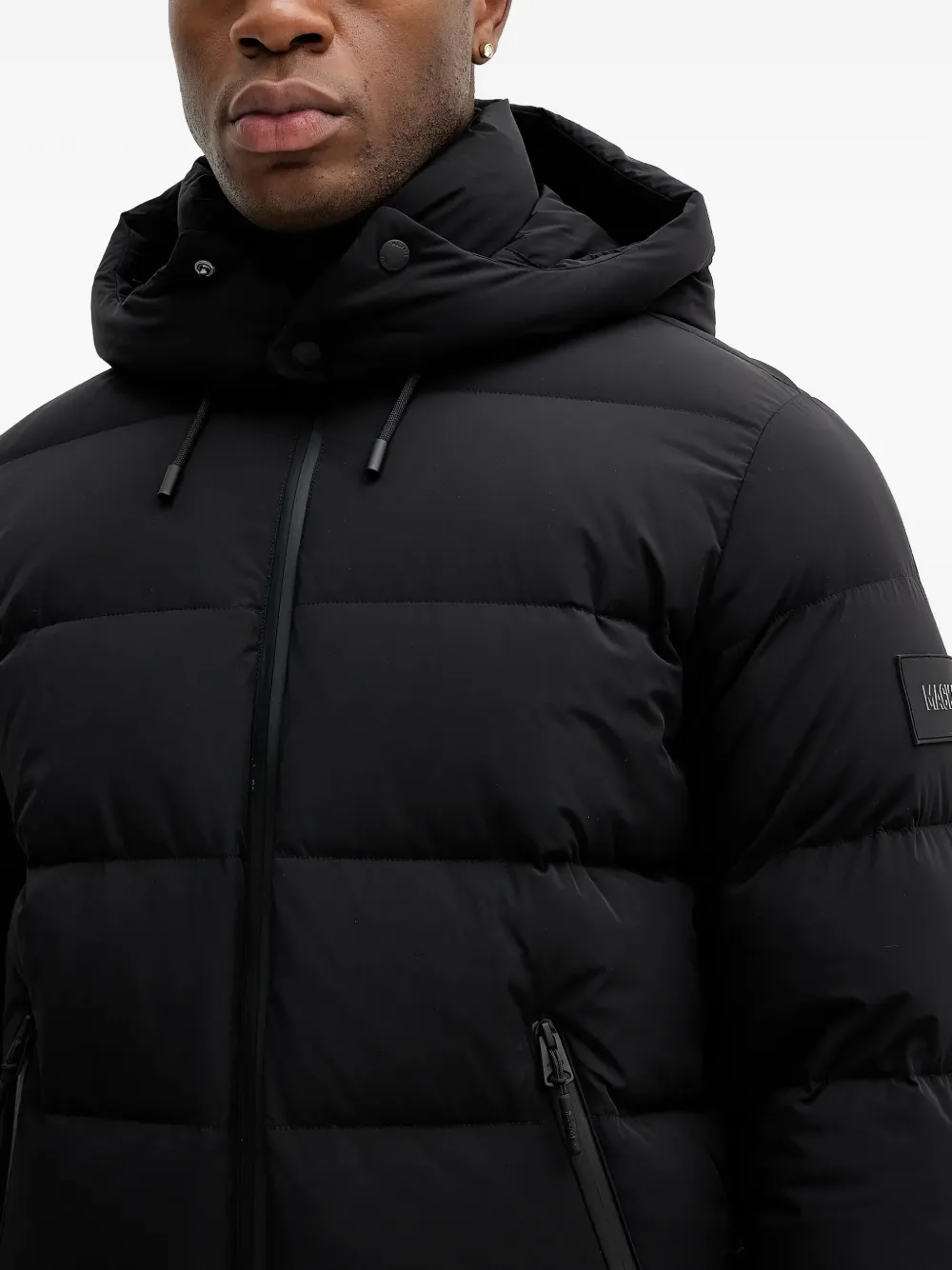 Mackage Gewatteerd ski-jack met capuchon Zwart