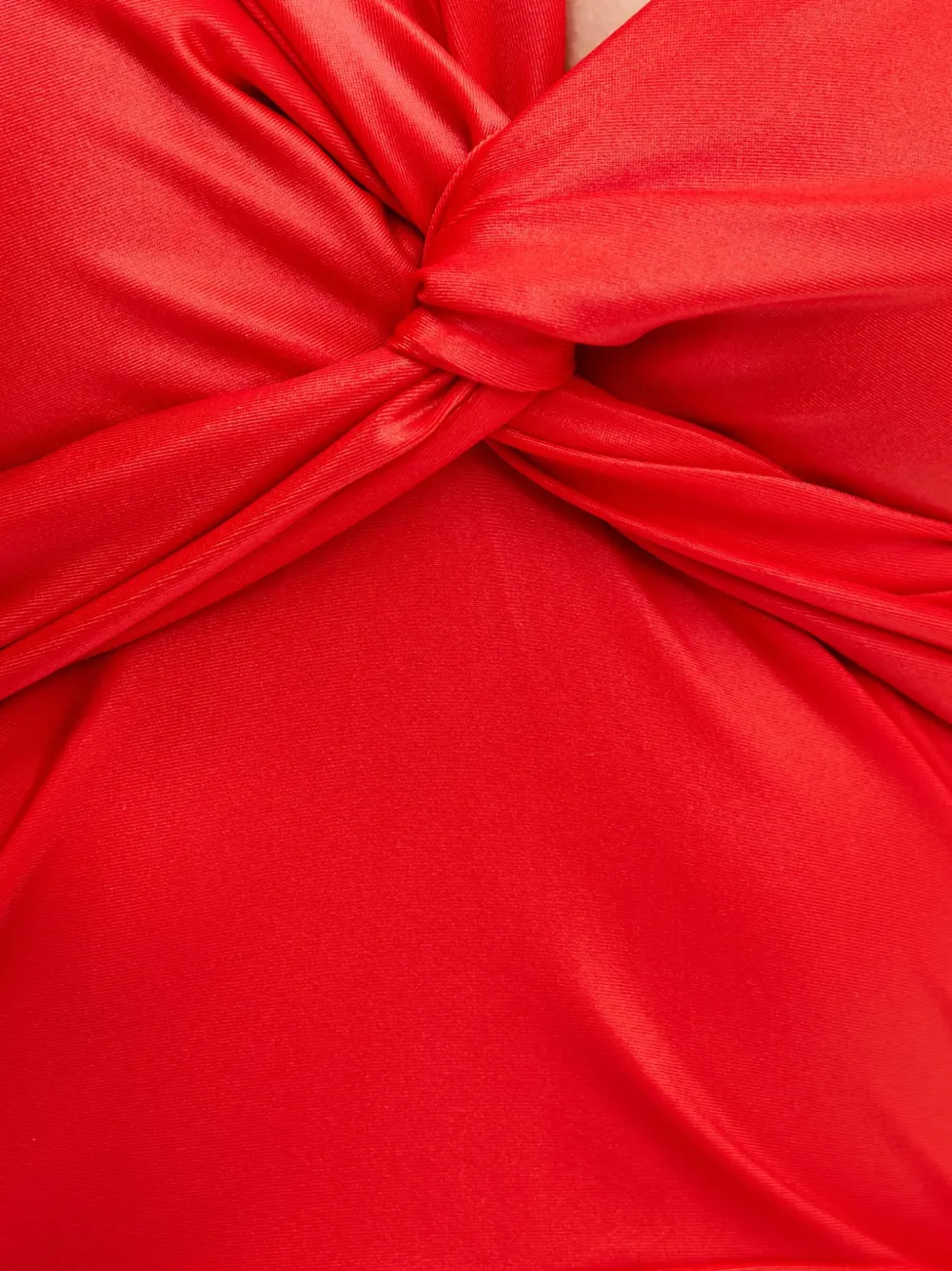 Scarf-Detail Mini Dress