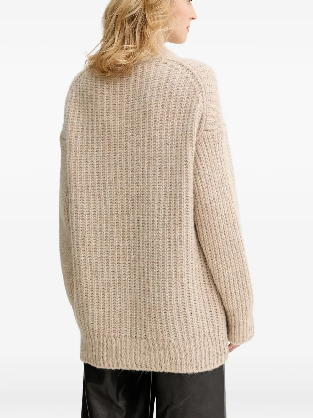 Filippa K Trui met V-hals Beige