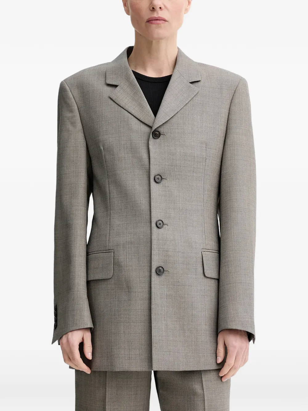 Filippa K Buttoned Blazer In Gray