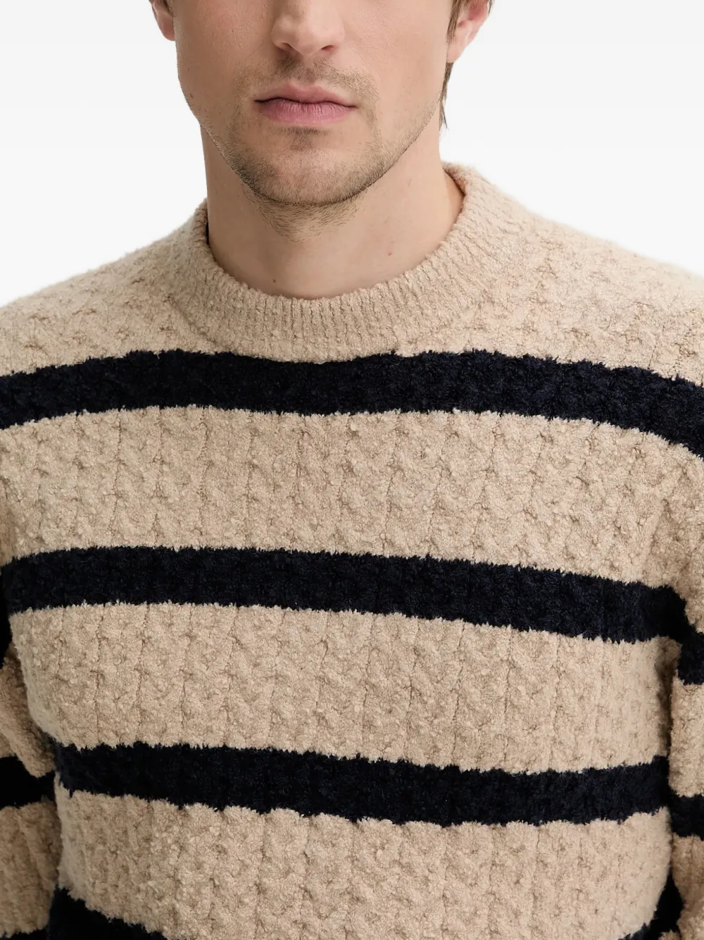 Filippa K Gestreepte trui Beige