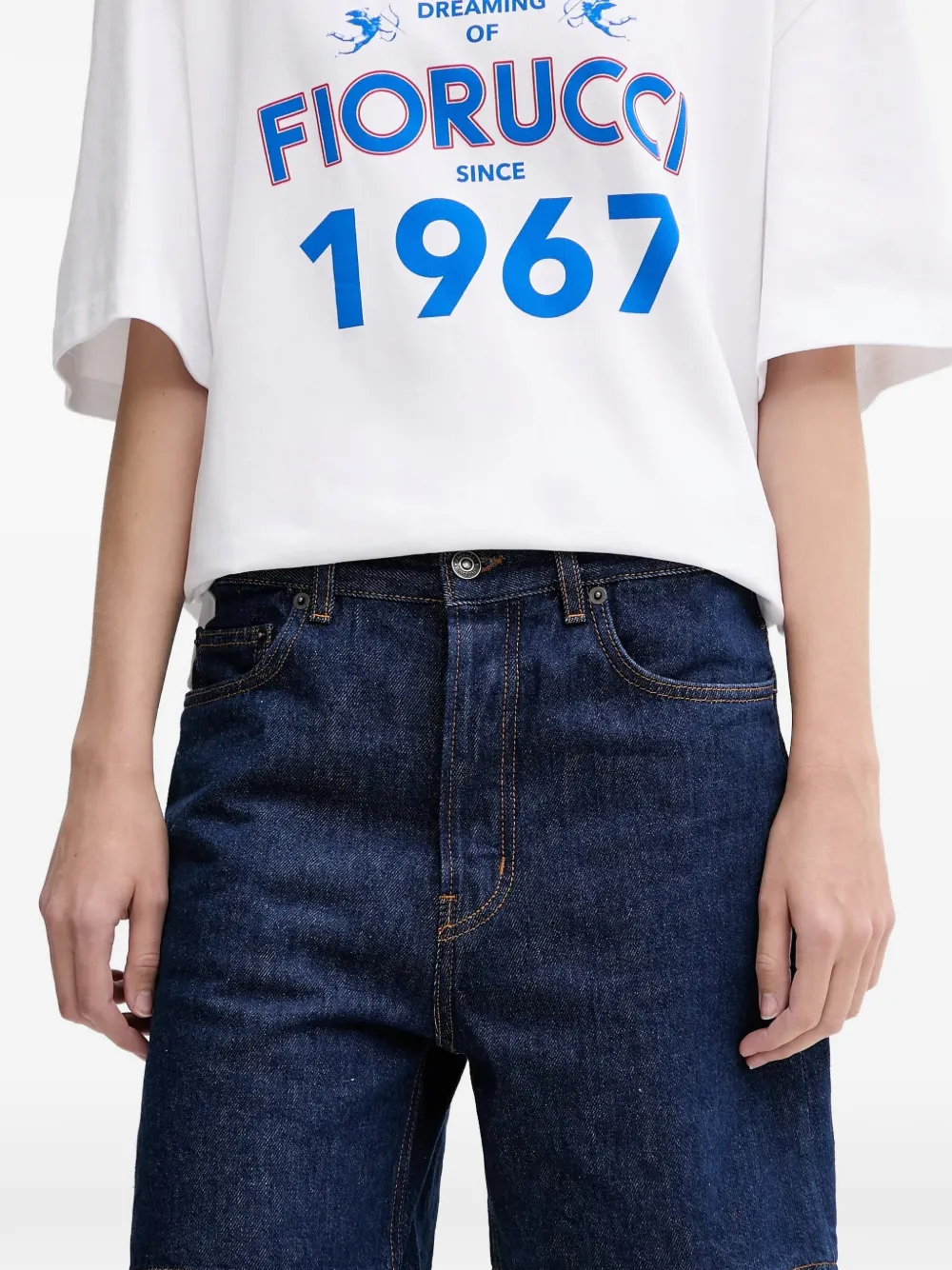 Fiorucci Denim shorts Blauw