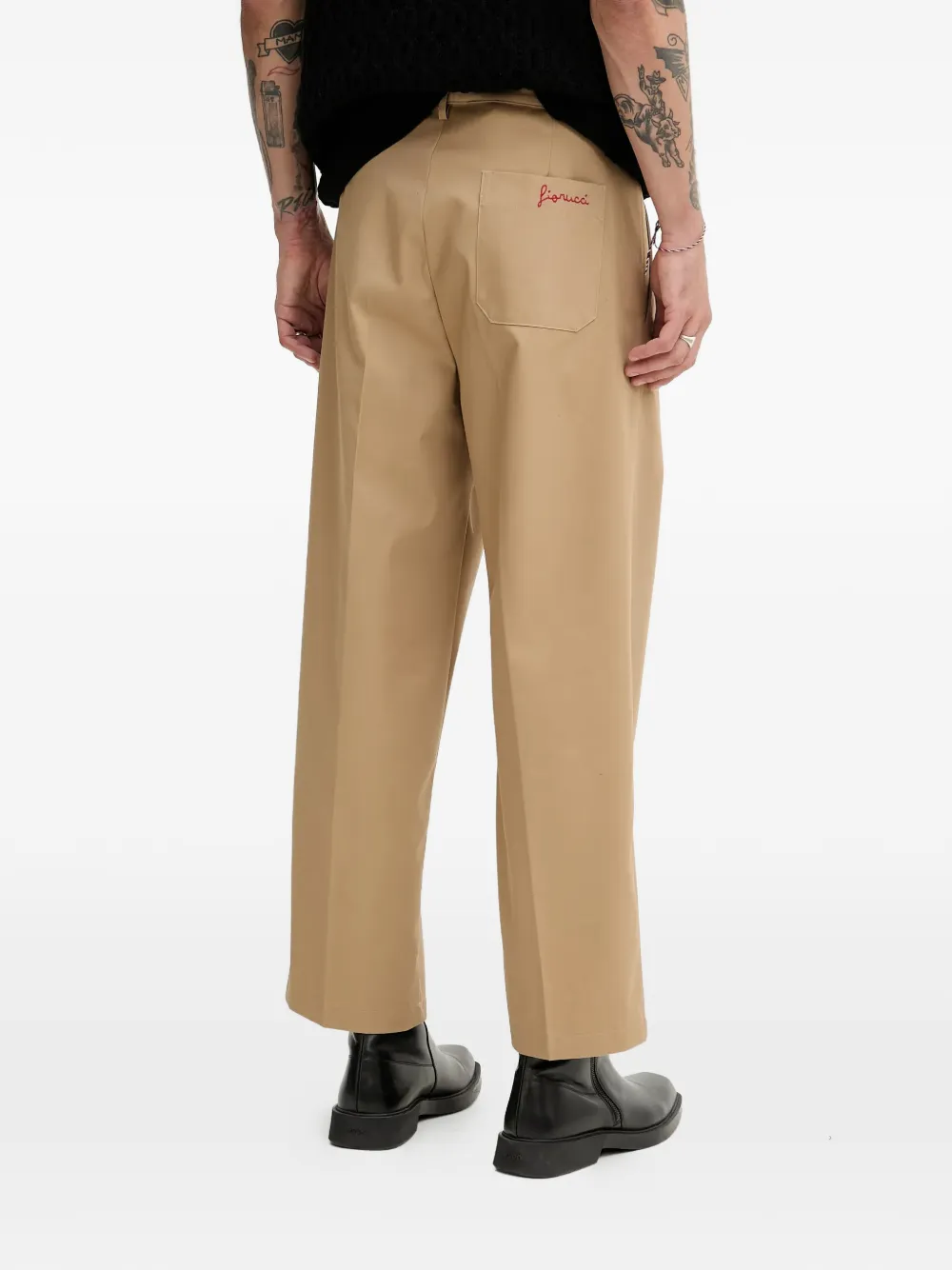  Fiorucci Pleated Trousers - Neutrals 