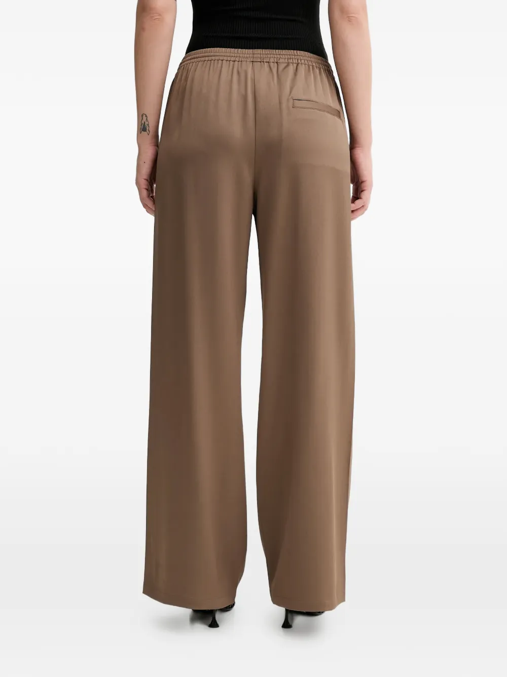 Filippa K Nova broek met elastische tailleband Bruin