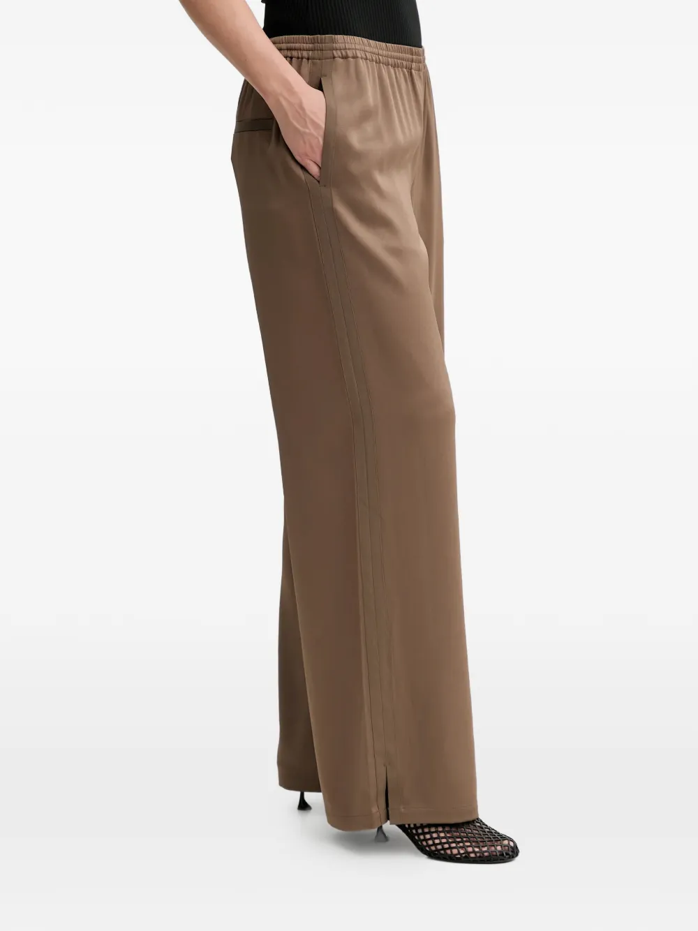 Filippa K Nova broek met elastische tailleband Bruin