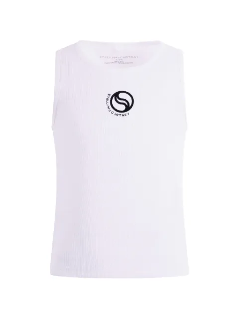Stella McCartney Kids camiseta de canalé con bordado