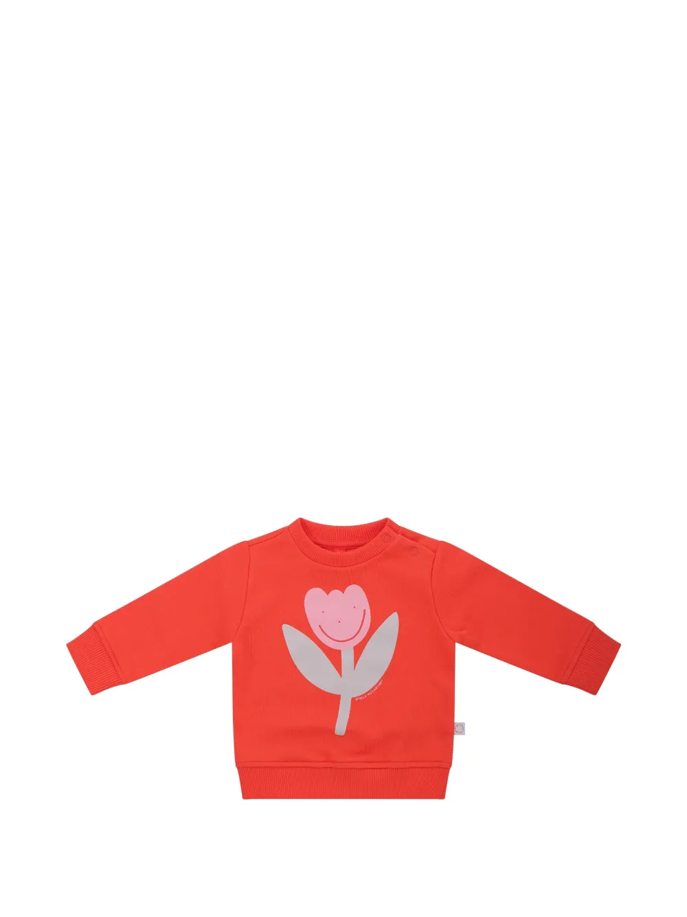 Stella McCartney Kids flower-print sweater - Rosso