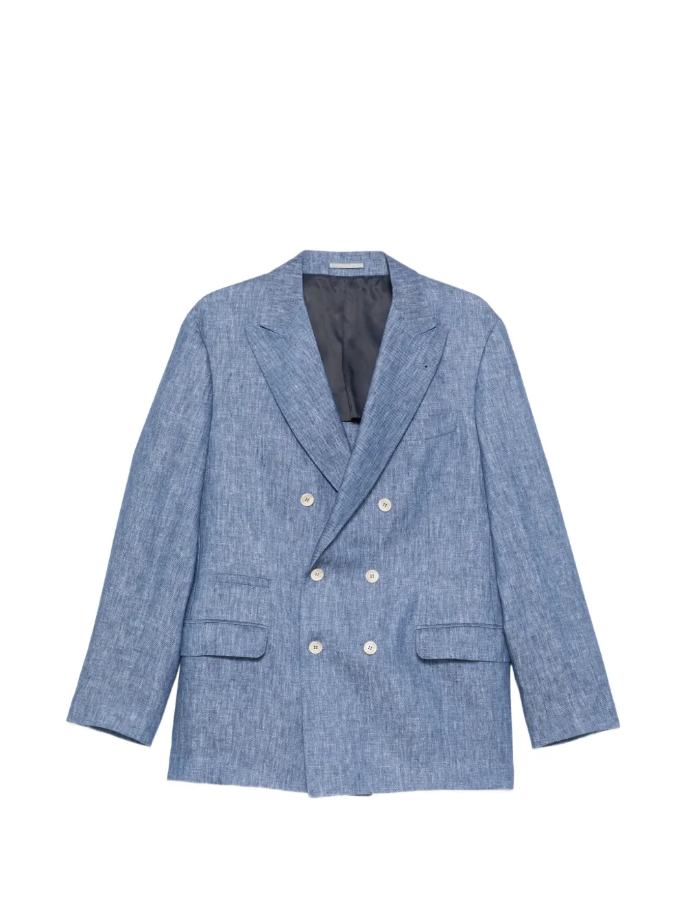 Brunello Cucinelli double-breasted pocket jacket - Blu