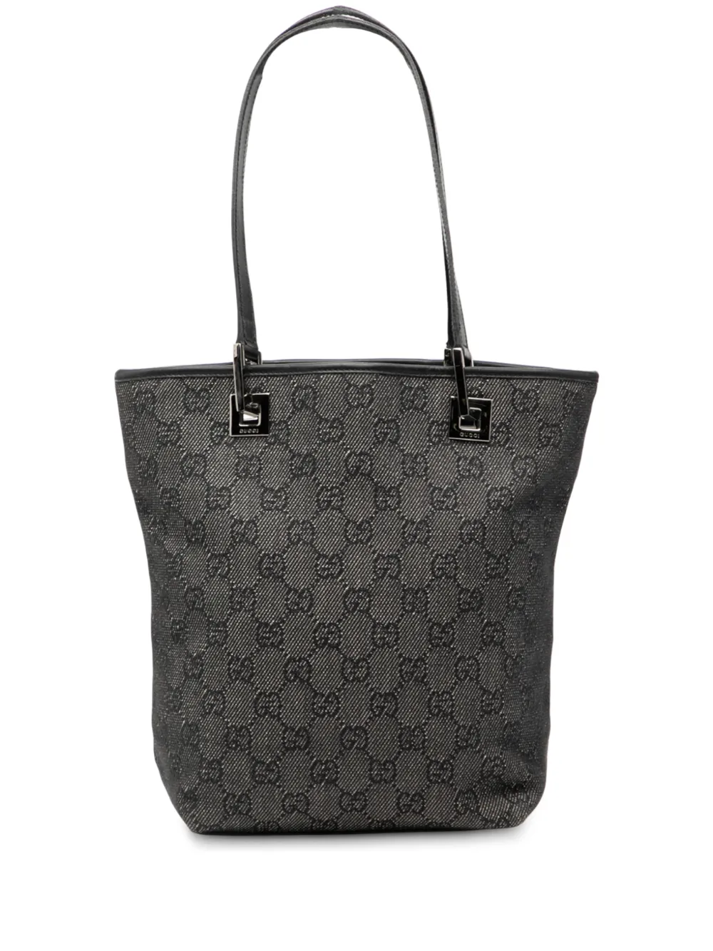 Gucci Pre-Owned 2000-2015 GG Denim shoulder bag - Grigio