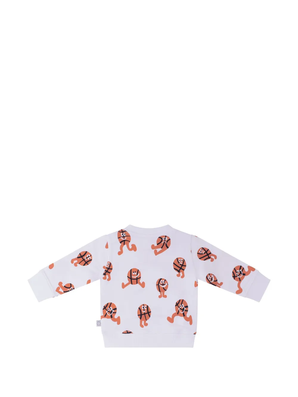 Stella McCartney Kids Sweater met basketbalprint Wit