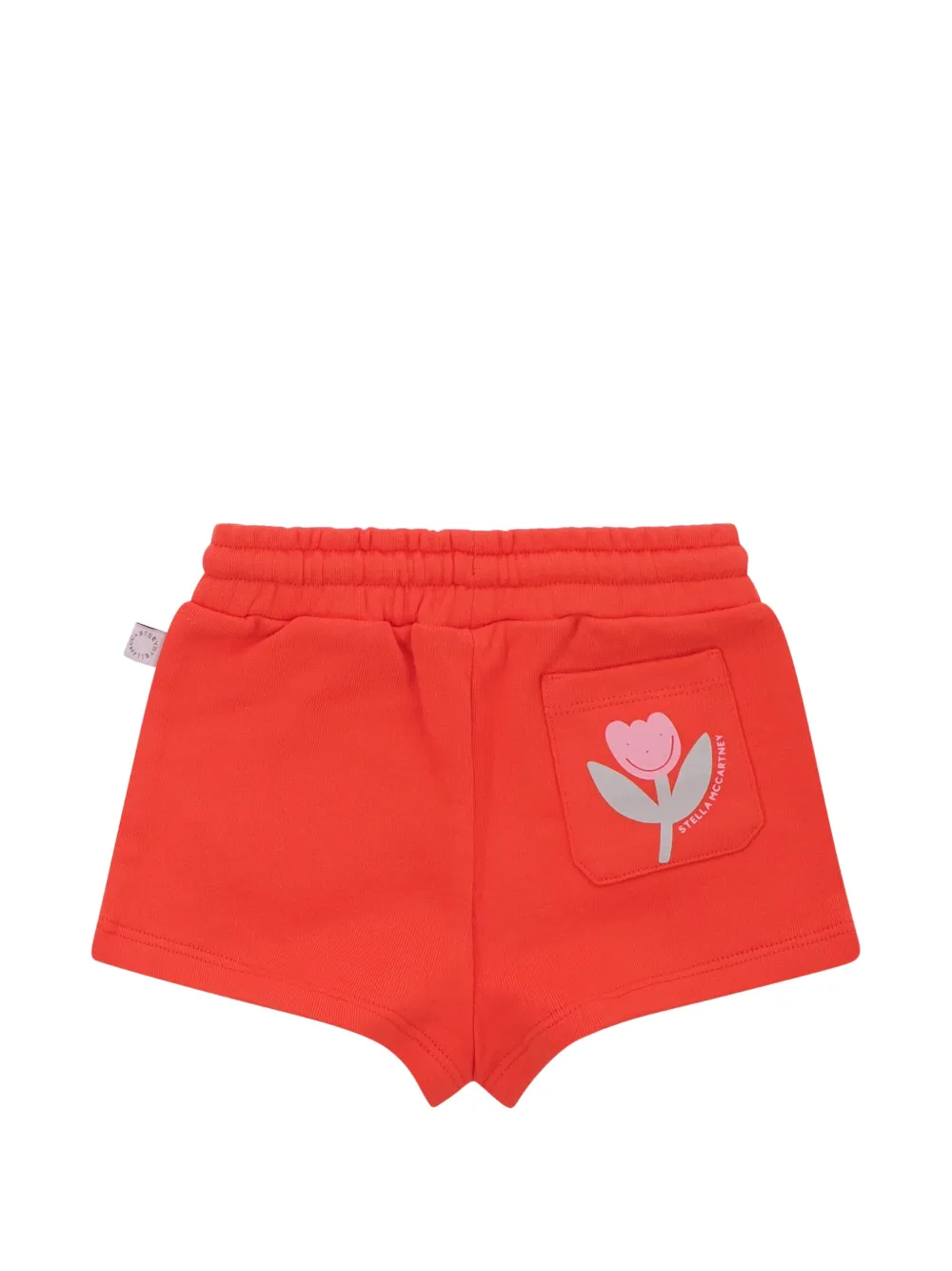 Stella McCartney Kids tulip-print shorts - Oranje