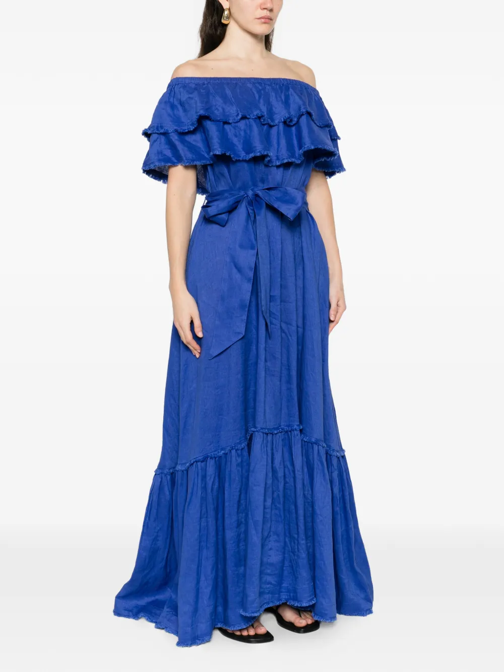 Tie-Belt Maxi Dress