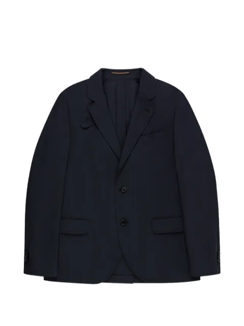 Incotex throat-latch single-breasted blazer