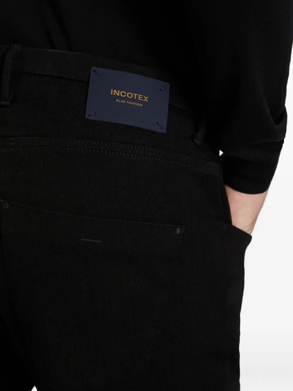 Incotex Jeans met zes zakken Zwart