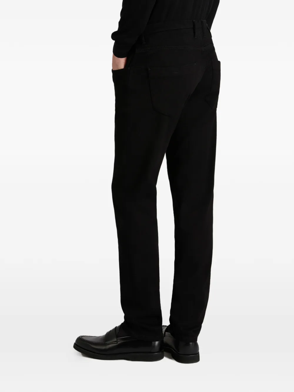 Incotex Jeans met zes zakken Zwart