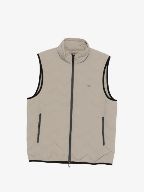Emporio Armani chevron zip gilet